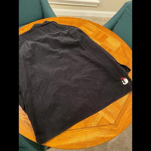 Christmas ugly button up collared short the quacker factory extra large xl - Picture 3 of 3